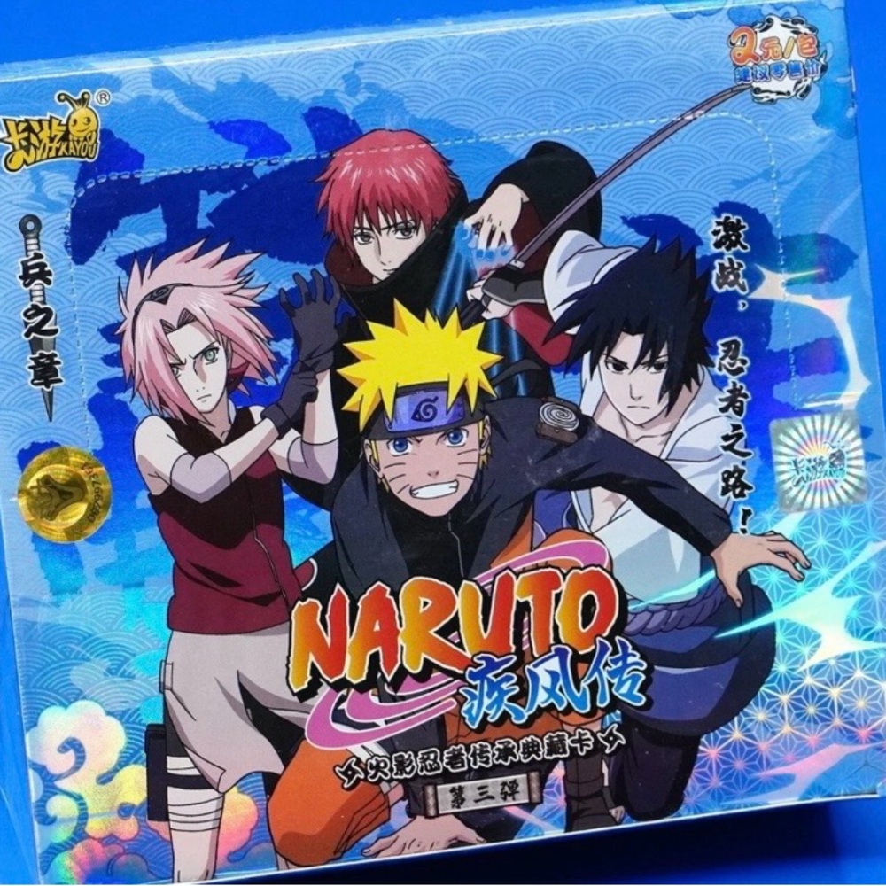 NARUTO Anime Trading Card Box Set - 15 single sealed packs per box